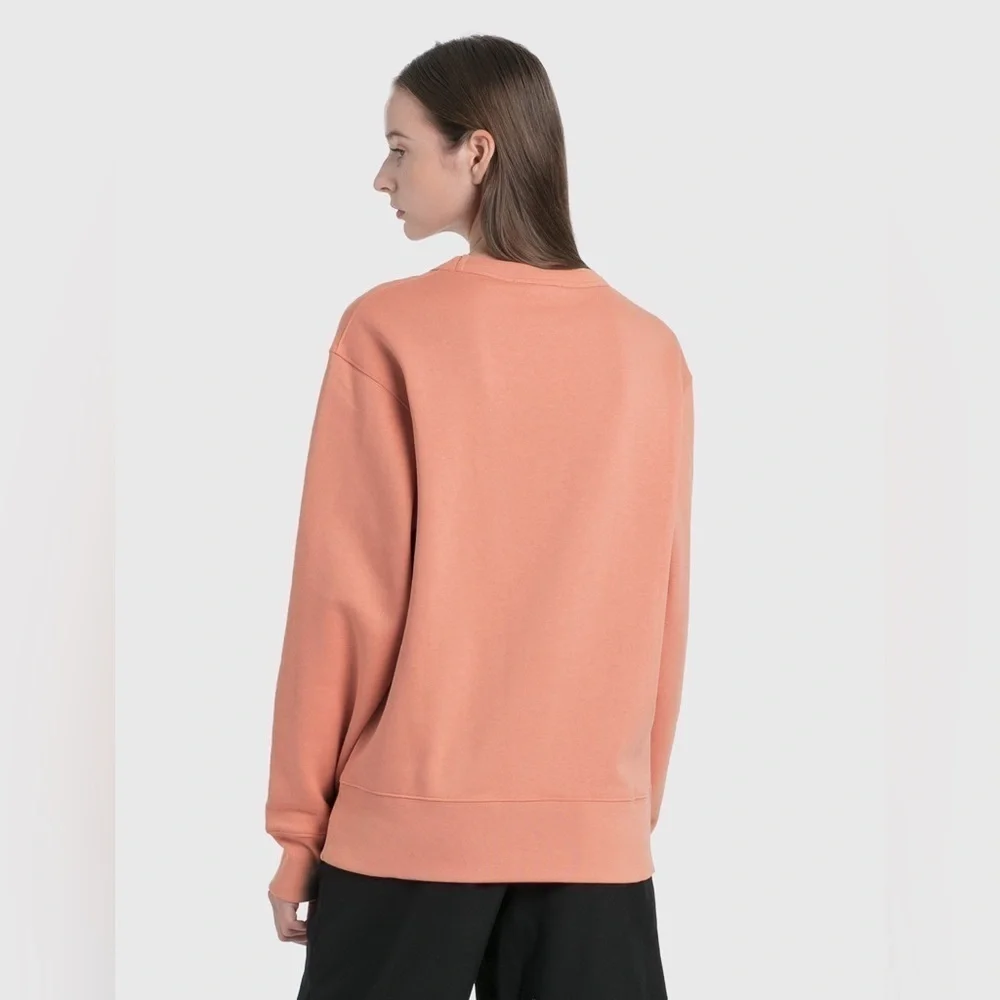ACNE STUDIOS Mini Face Patch Sweatshirt in Pale Pink L - Picture 2 of 7